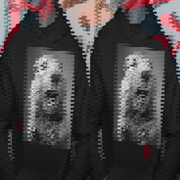 マーモットは生意気に笑う、面白いマーモット パーカー 面白い贈り物