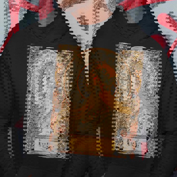 ミュシャラプリュムゾディアックレディアールヌーボー パーカー 面白い贈り物