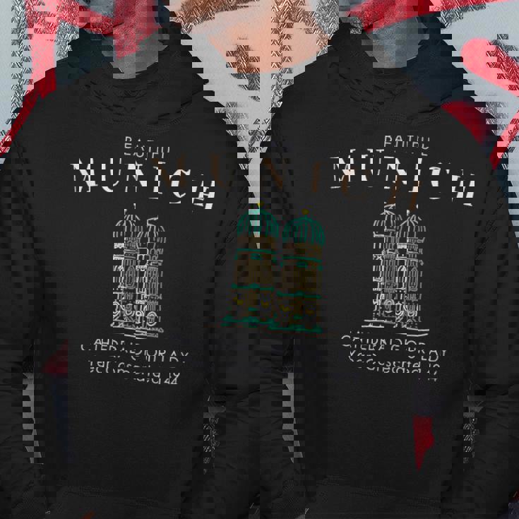 ミュンヘン、バイエルン、ドイツ、フラウエンキルシェの塔 パーカー 面白い贈り物