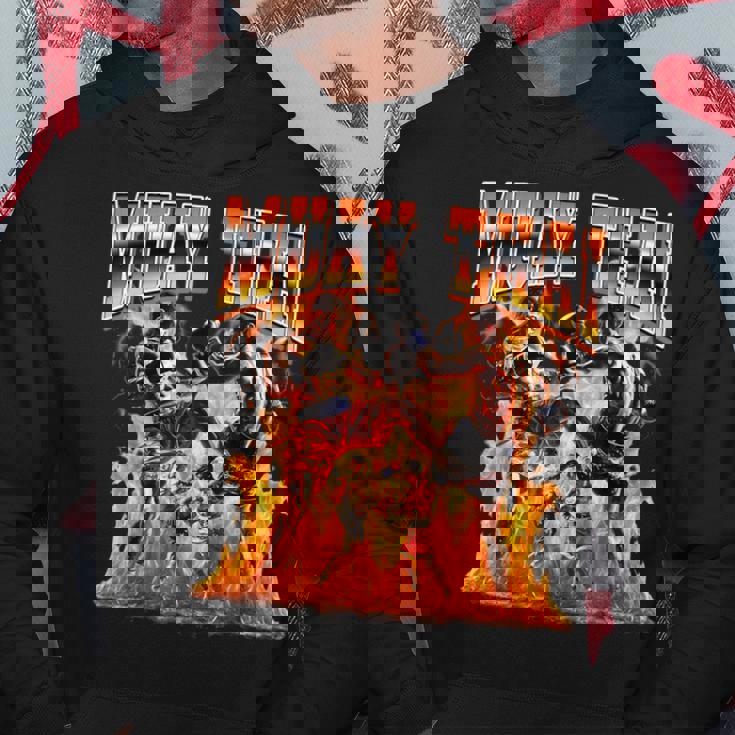 ムエタイタイボクシングフレーム90年代ブーツレッグスタイル パーカー 面白い贈り物