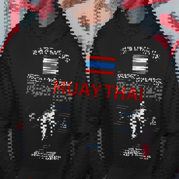 ムエタイ戦闘機 タイ国旗 ムエタイ パーカー 面白い贈り物