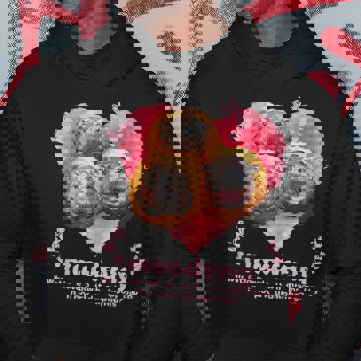 ムーデン君が 豚肉団子 になっちゃった！可愛いカバの赤ちゃん パーカー 面白い贈り物