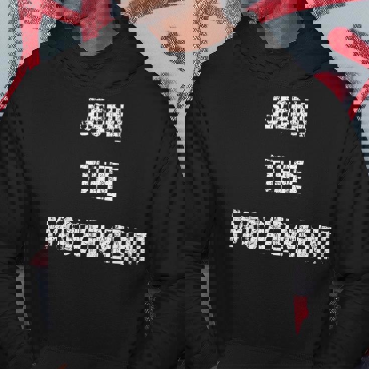 ムーブメントに参加 パーカー 面白い贈り物