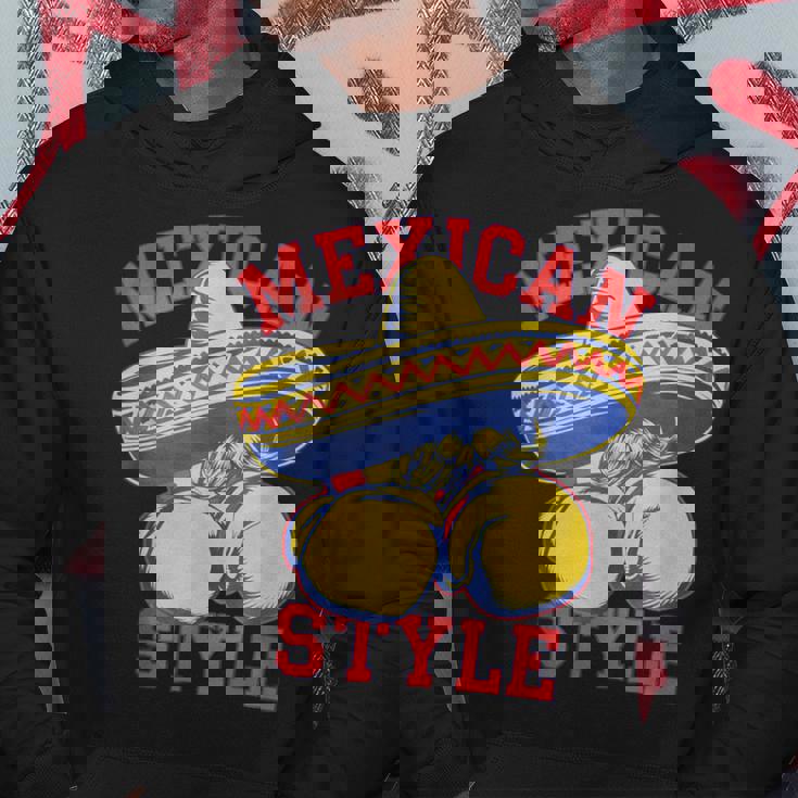 メキシコボクシングスタイル メキシコ国旗 メキシコボクシングスタイルフラッグ パーカー 面白い贈り物