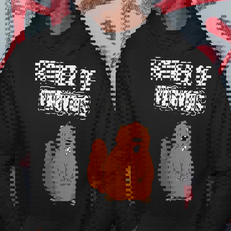 メンズ・ボーイズ・マーモット・パパ 父の日 マーモットの父 パーカー 面白い贈り物