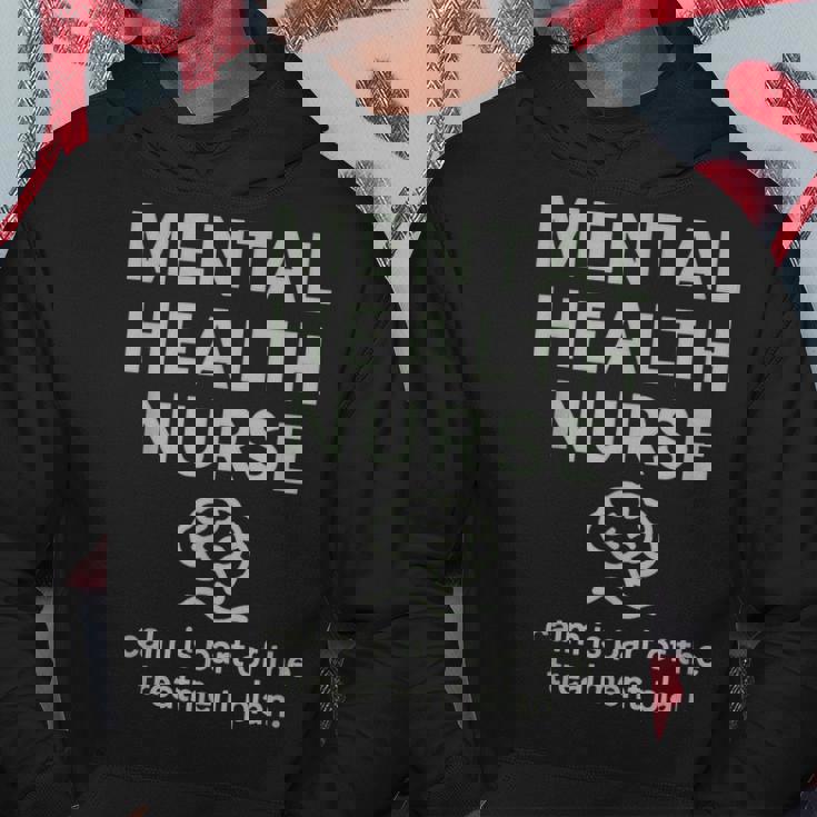 メンタルヘルス看護師の落ち着きはプランセラピストの一部です パーカー 面白い贈り物