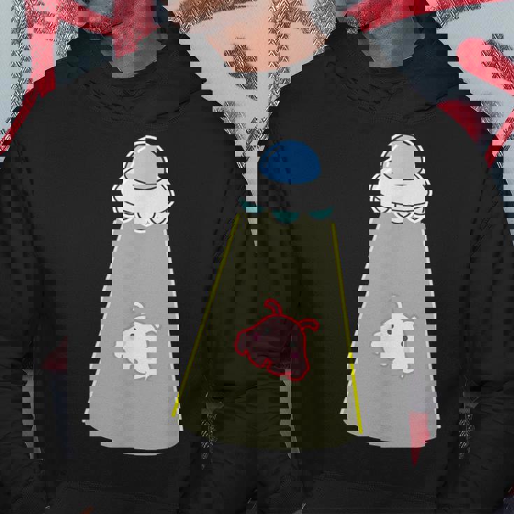 メンダコ《Ufo 遭遇》【どうぶつフレンズ】水族館 ゆるくて かわいい 面白い 動物 キャラクター パーカー 面白い贈り物