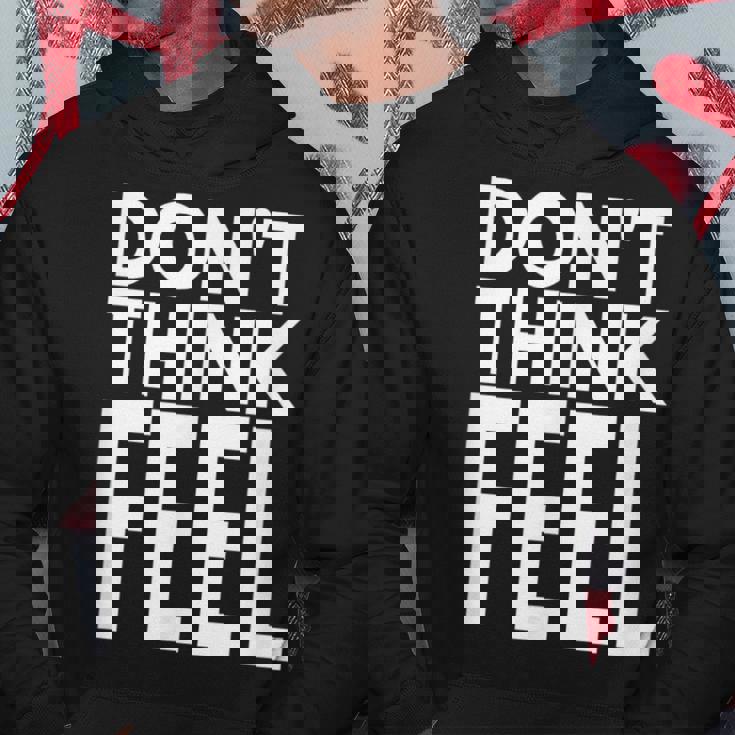 モチベーションを高める引用tシャツ Don't Think Feel インスピレーション パーカー 面白い贈り物