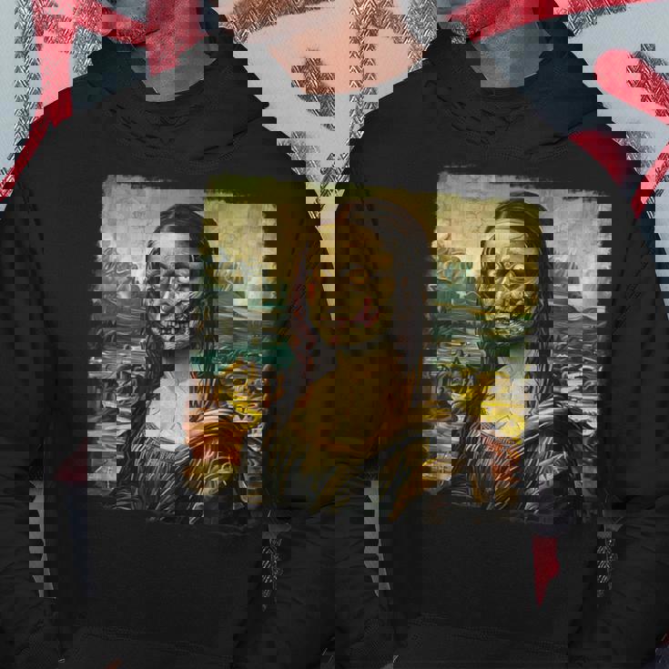 モナリザ ゾンビ ハロウィン 美術教師 モナリザ パーカー 面白い贈り物