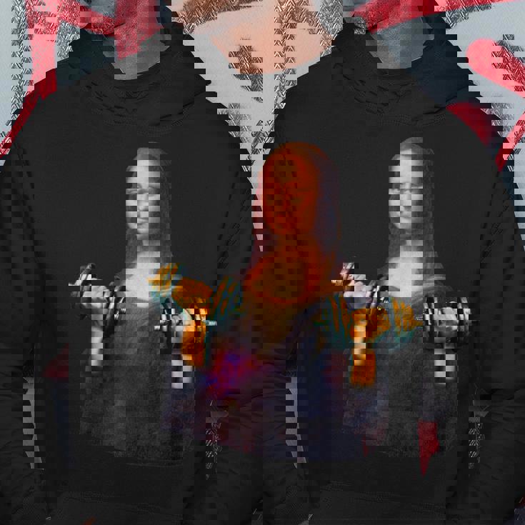 モナリザ 面白いtシャツ ジム 筋トレ 絵画 美術 メンズ おもしろ 面白い 服 おもしろグッズ ネタ パーカー 面白い贈り物