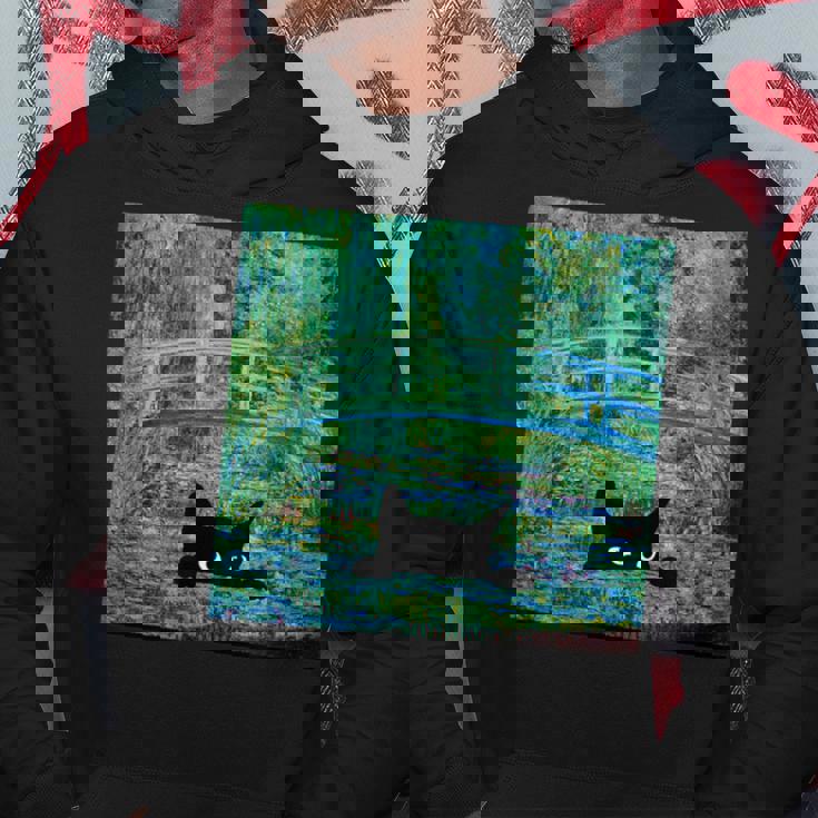 モネの睡蓮の池 パーカー 面白い贈り物