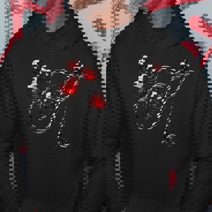 モノグラム イニシャル文字 K ラブ ハート パーカー 面白い贈り物