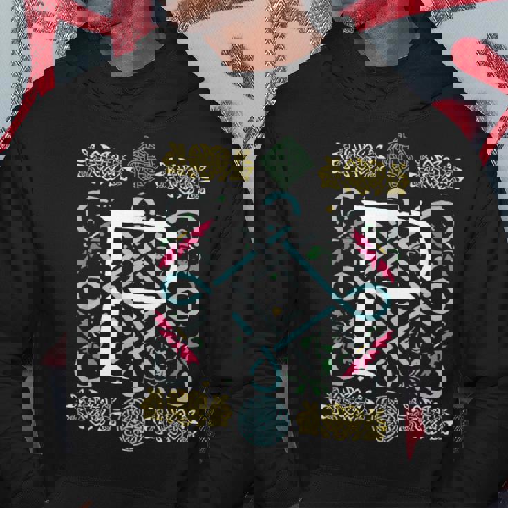 モノグラム 文字 P ケルト ヴィンテージ レトロ パーカー 面白い贈り物