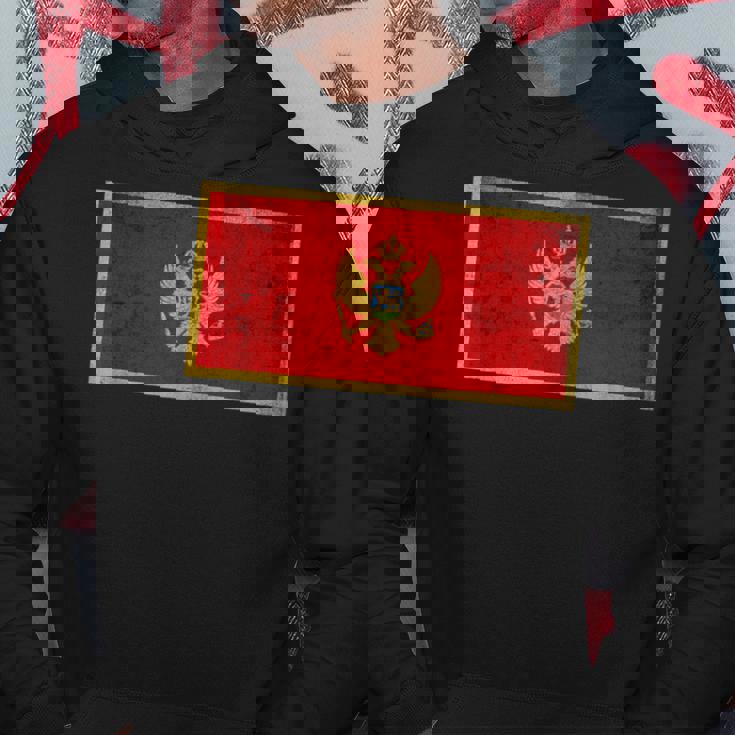 モンテネグロ国旗グラフィック メンズ レディース キッズ パーカー 面白い贈り物