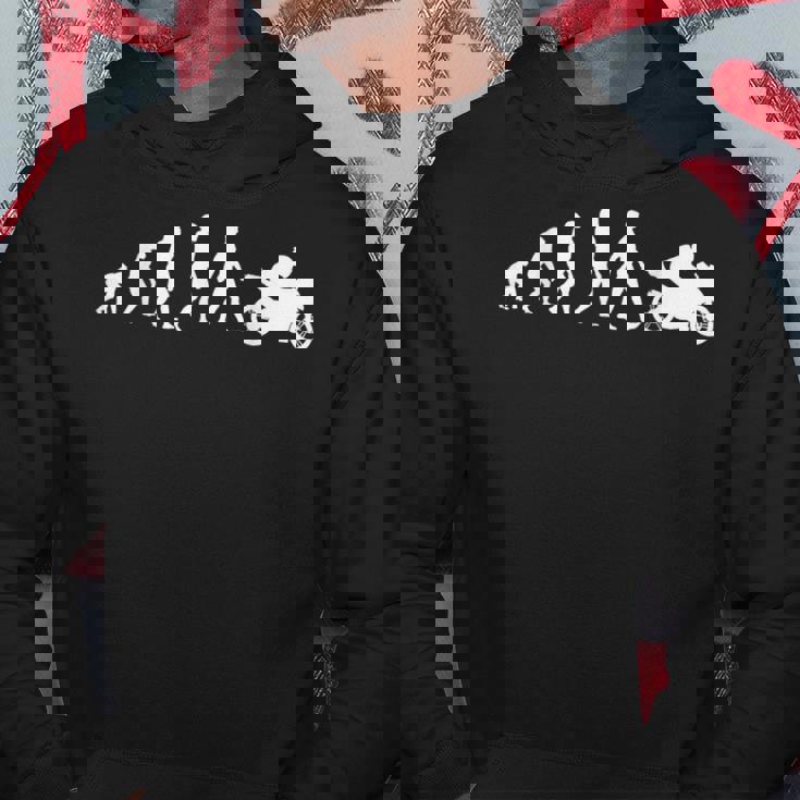 モーターサイクリスト バイカーの進化バイク パーカー 面白い贈り物