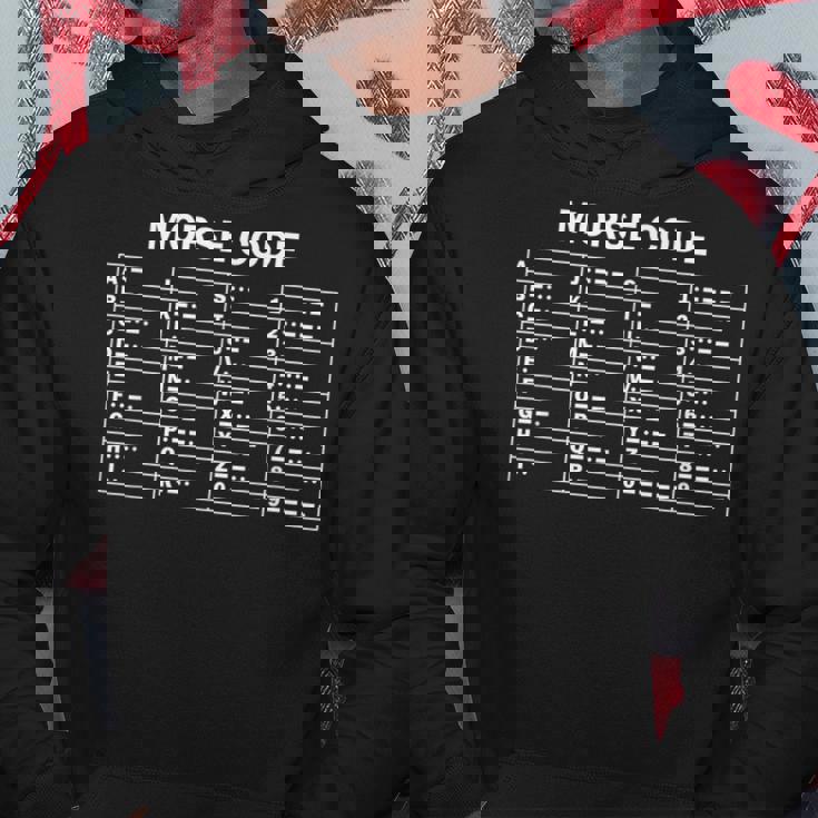 モールス信号チャート文字番号翻訳者ギフト Morse Code パーカー 面白い贈り物