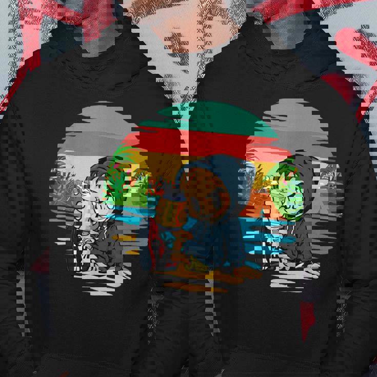 ヤシ、ビーチ、海、寒さ、太陽。 パーカー 面白い贈り物