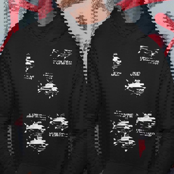 ユーモア マグロの魚の引用 漁師ファン向け パーカー 面白い贈り物