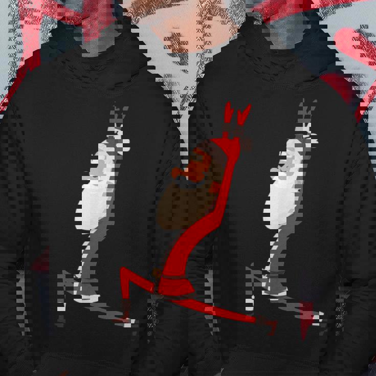 ヨガ サンタ クリスマス ワークアウト パーカー 面白い贈り物