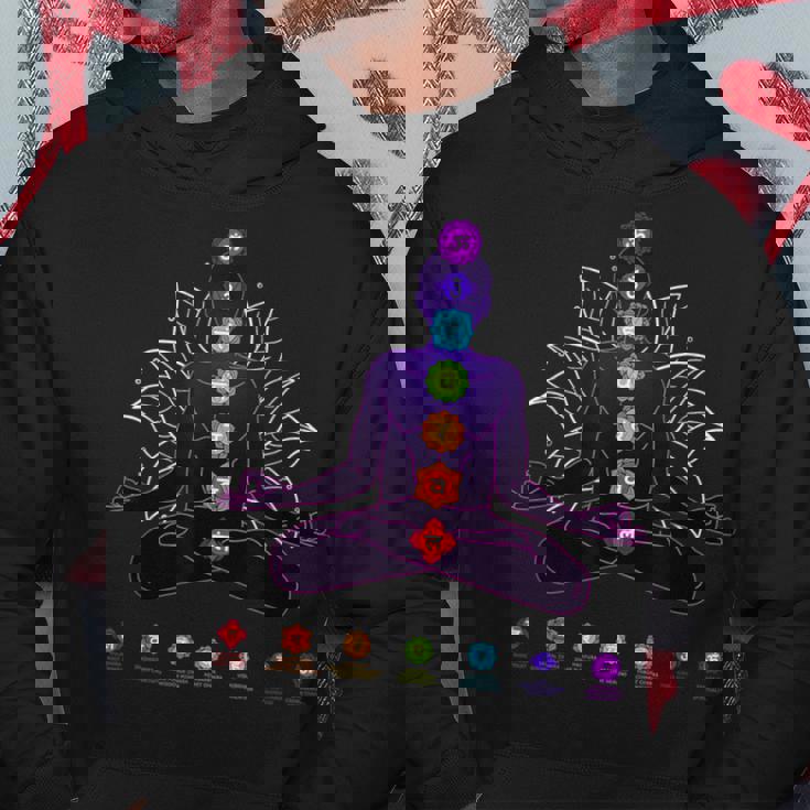 ヨガ チャクラ スピリチュアル ボディ システム 瞑想 パーカー 面白い贈り物