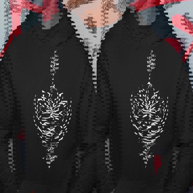 ヨガ用のアロームーンと無限のシンボルを持つロータス パーカー 面白い贈り物