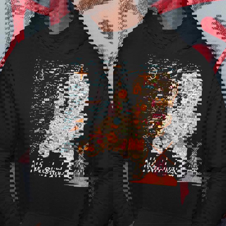 ヨーロッパ オランダ 地図 オランダ アムステルダム バケーション お土産 パーカー 面白い贈り物