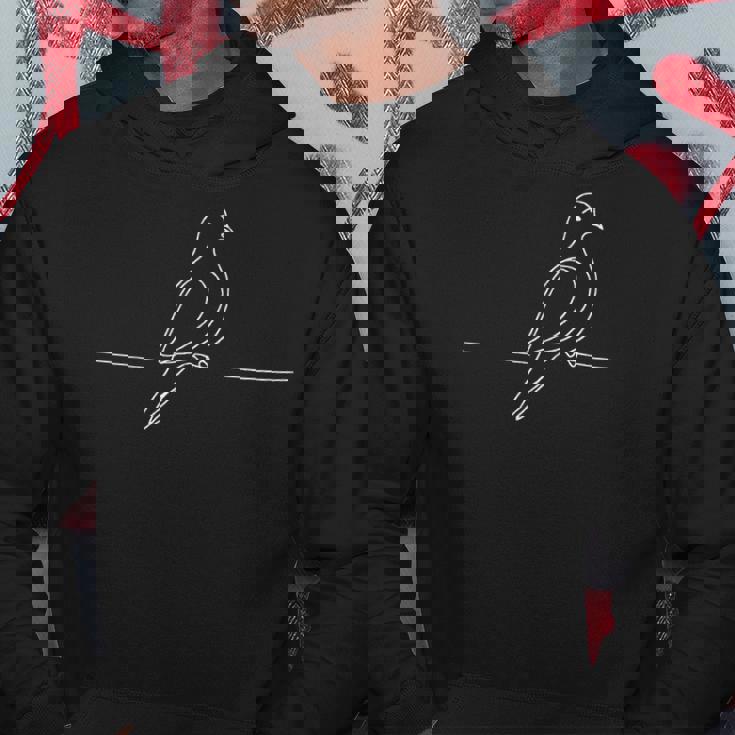 ラインアート 鳥類学者 喪の鳩 パーカー 面白い贈り物