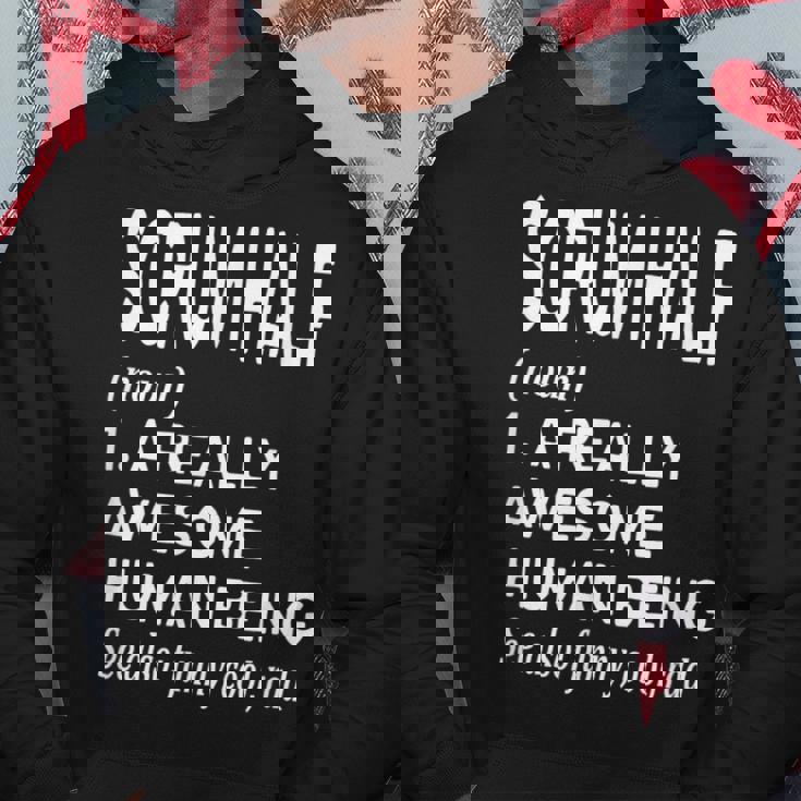 ラグビー選手の定義 面白い スクラムハーフ パーカー 面白い贈り物