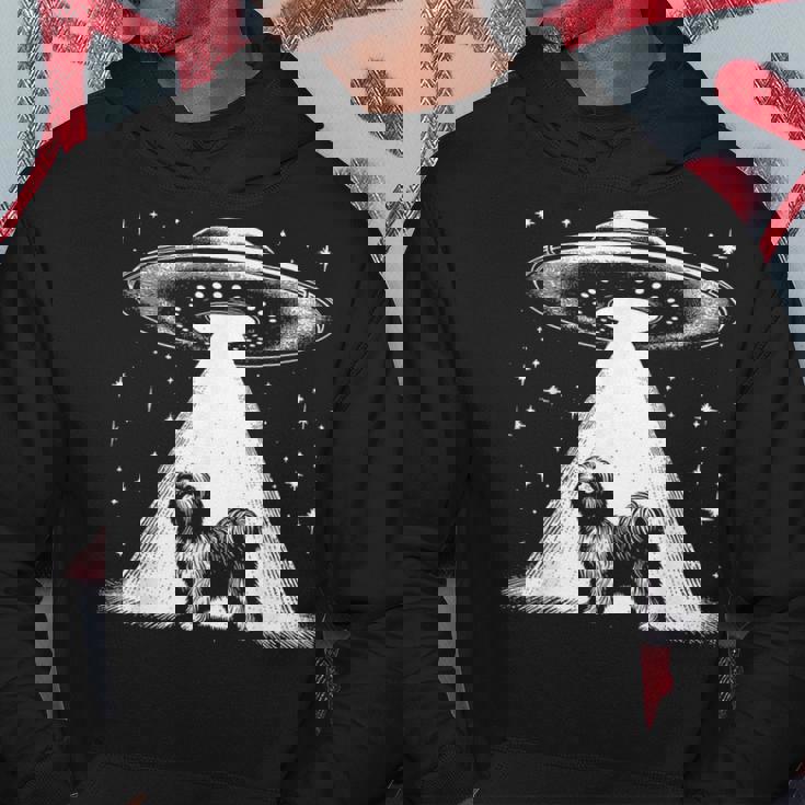 ラサ・アプソ・マム・ダッド・ドッグ-面白いエイリアンufo パーカー 面白い贈り物