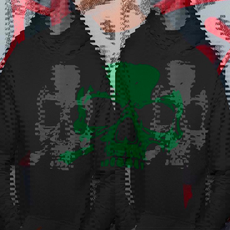 ラッキースカル クローバー パーカー 面白い贈り物