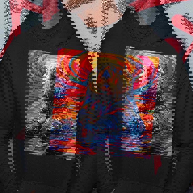 ラッコ カラフル グラフィック パーカー 面白い贈り物