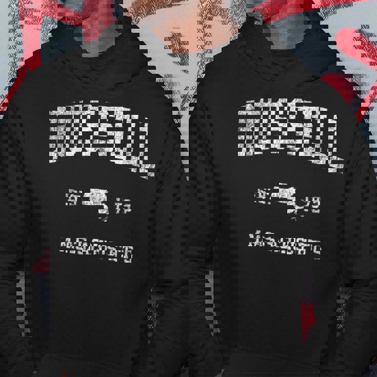 ラッセル・マサチューセッツ州マサチューセッツ州ヴィンテージアスレチックスポーツデザイン パーカー 面白い贈り物