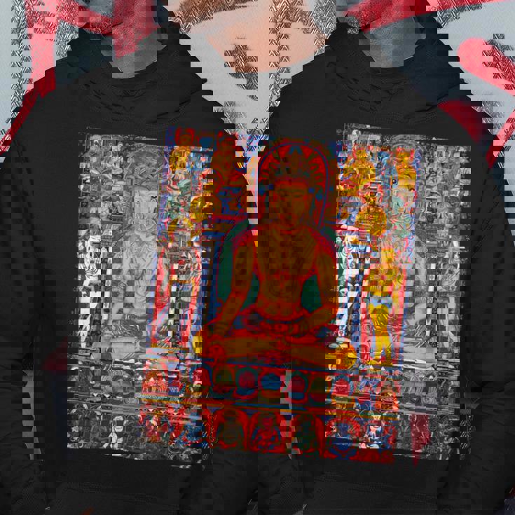 ラトナサンバヴァ チベット仏教 タンカ 曼荼羅 仏教 パーカー 面白い贈り物