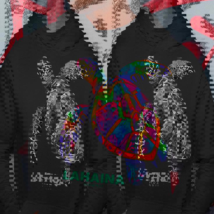 ラハイナ マウイ ハワイ ティー ダイビング バケーション サーフィン ウミガメ パーカー 面白い贈り物