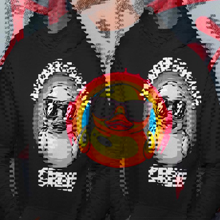 ラバーダッキークルーアイラブダックスラバーズファニーラバーダック パーカー 面白い贈り物