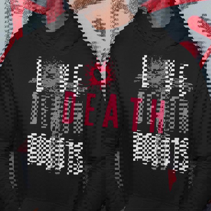 ラブ・デス・ロボット パーカー 面白い贈り物