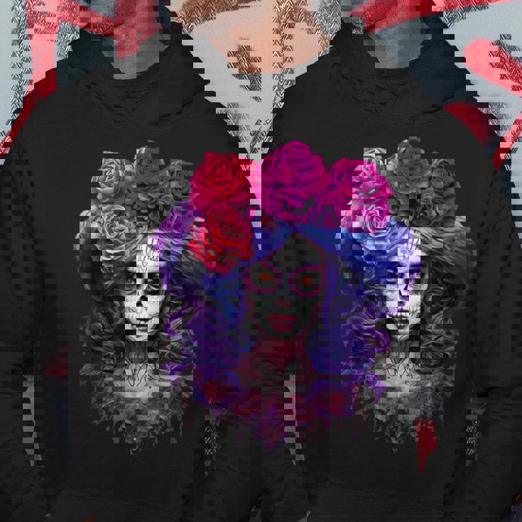 ラ・カトリーナ、ディア・デ・ロス・ムエルトス メキシコの死者の日 パーカー 面白い贈り物