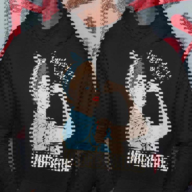 リンパ浮腫の意識 彼女の戦士 壊れないサポート パーカー 面白い贈り物