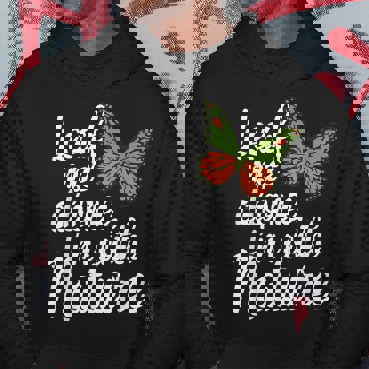 リーフ・ミー・アローン・ネイチャー・デザイン パーカー 面白い贈り物