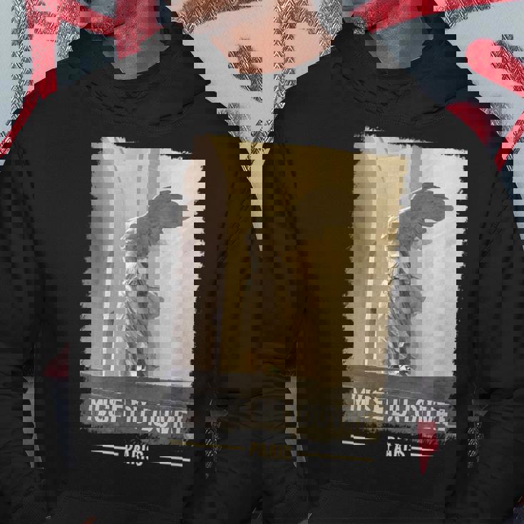 ルーヴル美術館 パリ フランス 翼のある勝利 筆プリント パーカー 面白い贈り物