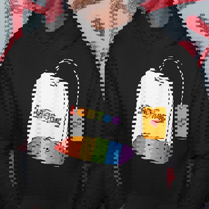 レインボーティーカップ Lgbtea Pride 愛らしいlgbtqプライド月間。 パーカー 面白い贈り物