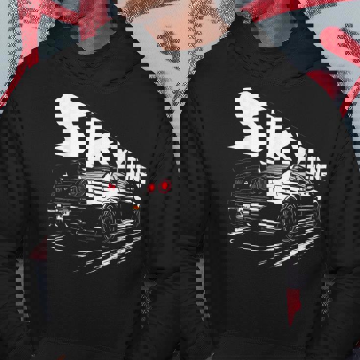 レトロ Jdm 日本語 ドリフト レーシング チューニング カー レジェンド スカイラインr34 パーカー 面白い贈り物