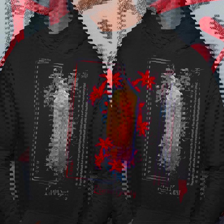 レトロ ソフト グランジ アニメ 美的 赤い スパイダーリリー パーカー 面白い贈り物