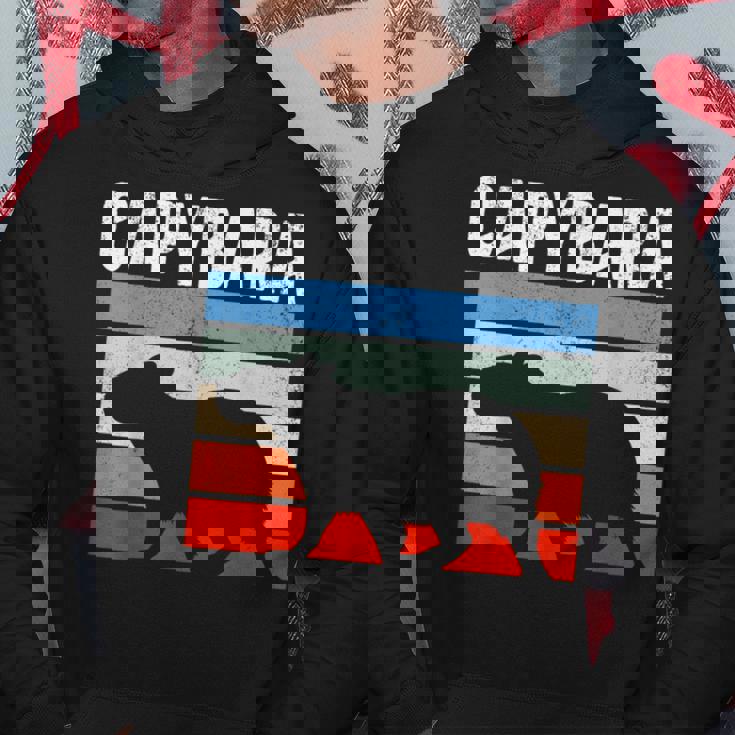 レトロ ビンテージ カピバラ かわいい 動物 パーカー 面白い贈り物