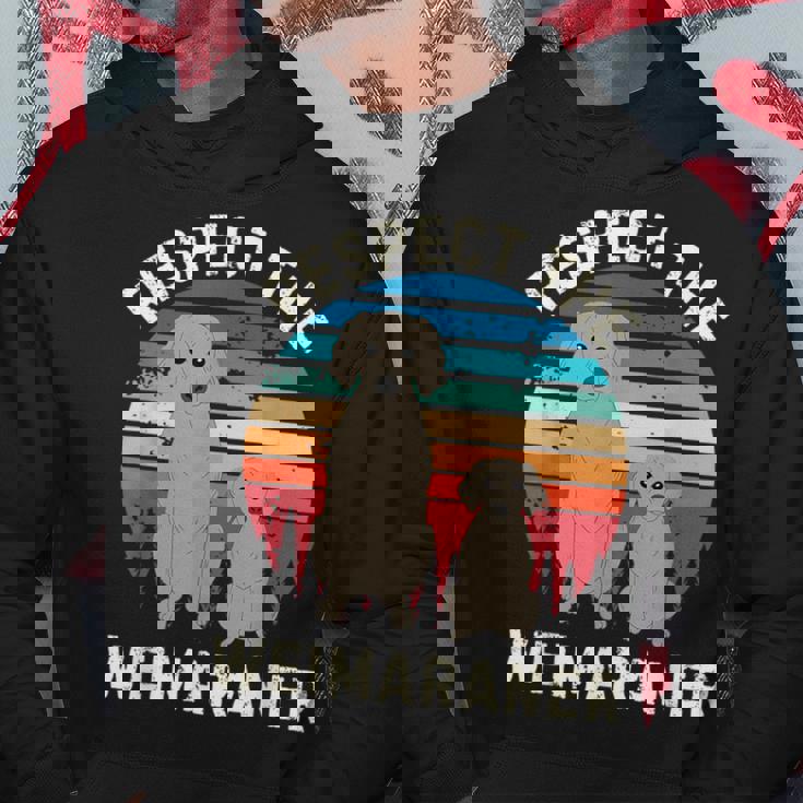 レトロ リスペクト ワイマラナー ヴィンテージ グランジ ワイマラナー 恋人 パーカー 面白い贈り物