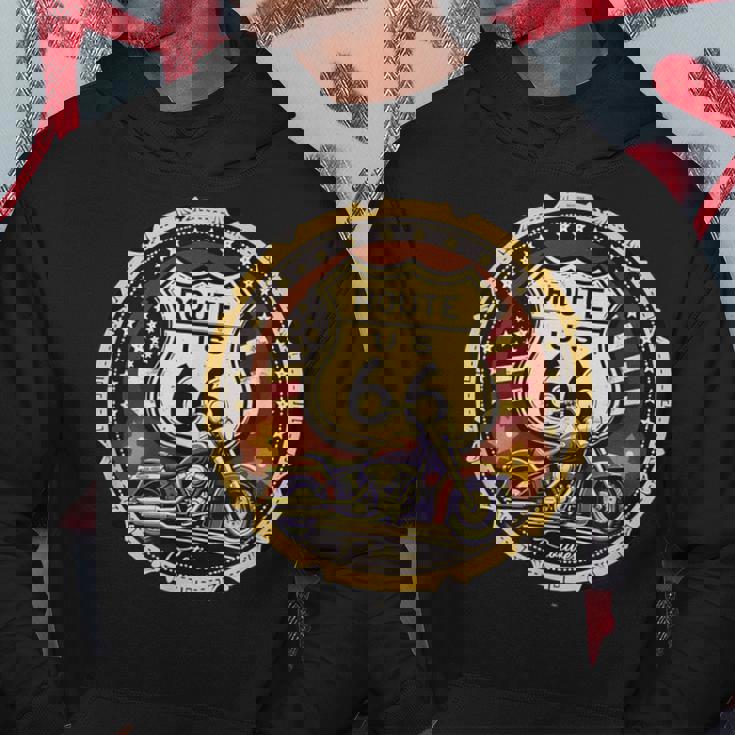 レトロ ルート66 ロードトリップ ヴィンテージ アドベンチャー パーカー 面白い贈り物