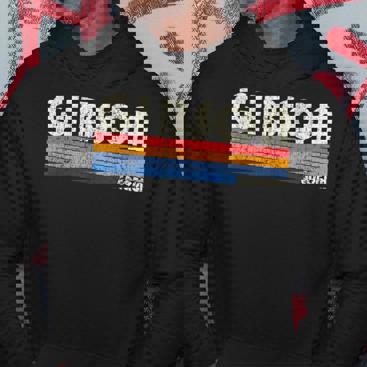 レトロ ヴィンテージ 70年代80年代スタイル ギブソン ジョージア州 パーカー 面白い贈り物