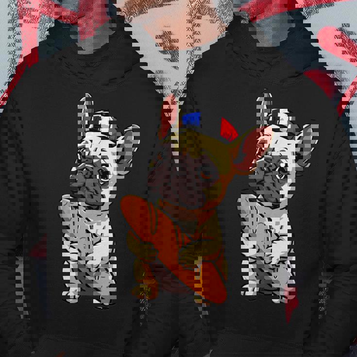 レトロ ヴィンテージ かわいい フレンチブルドッグ パリ お土産 ギフト パーカー 面白い贈り物