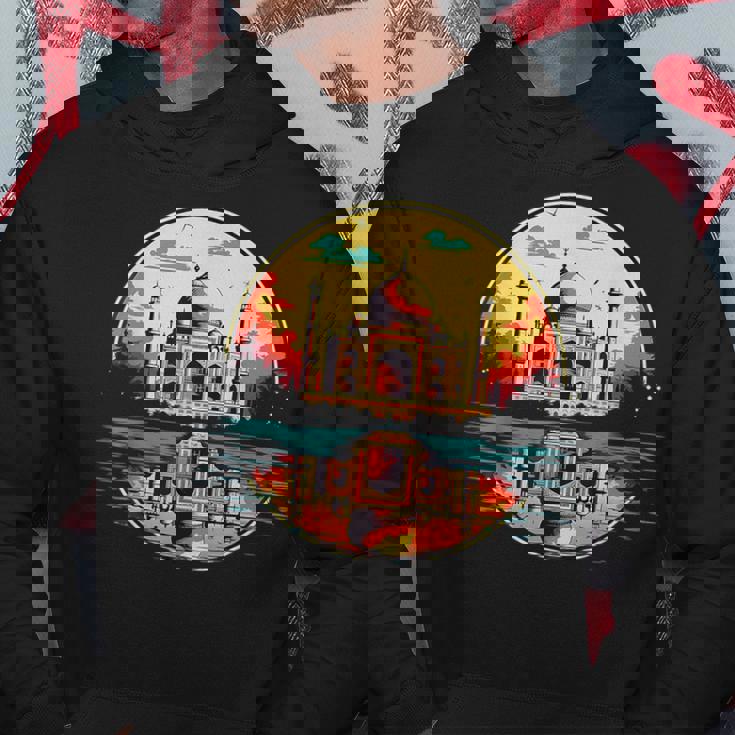 レトロスタイルのタージマハル。 パーカー 面白い贈り物