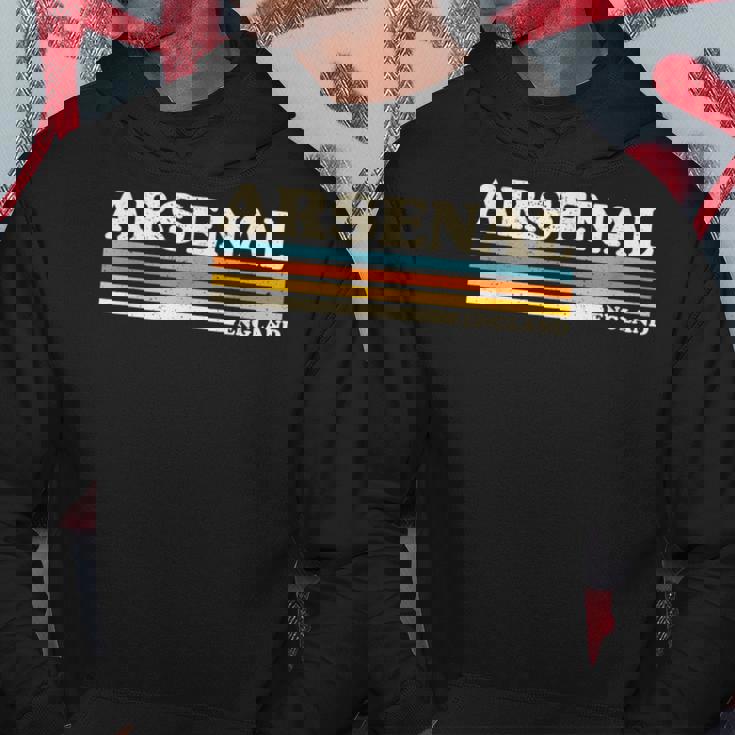 レトロストライプアーセナル。 パーカー 面白い贈り物